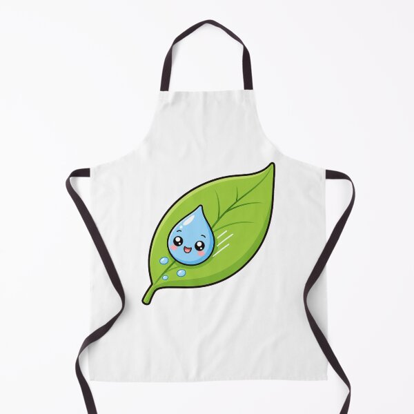 Item preview, Cute Kawaii Water Drop Sliding On Green Leaf designed and sold by Seculinator.