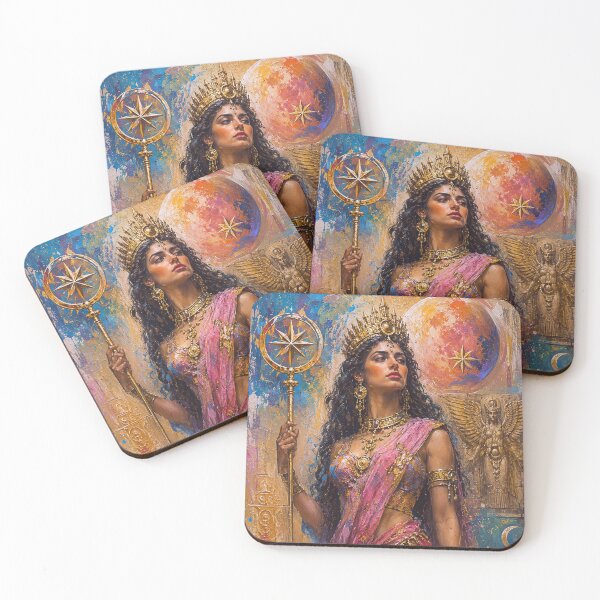 Item preview,  Inanna, Sumerian goddess of love and fertility painting. designed and sold by GalleryKauffeld.
