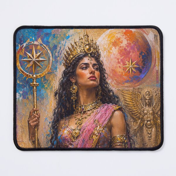 Item preview,  Inanna, Sumerian goddess of love and fertility painting. designed and sold by GalleryKauffeld.
