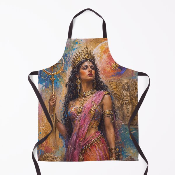Item preview, Inanna, Sumerian goddess of love and fertility painting. designed and sold by GalleryKauffeld.