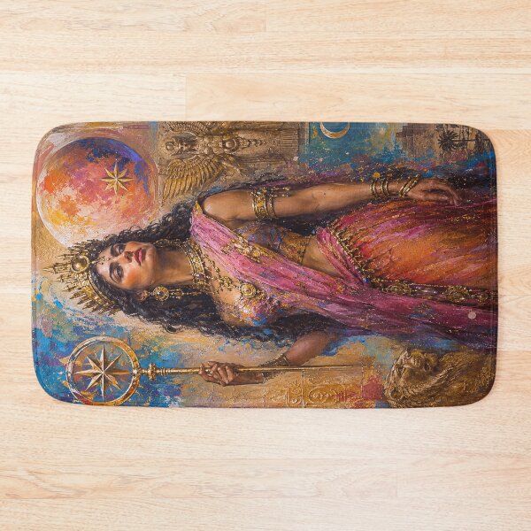 Item preview,  Inanna, Sumerian goddess of love and fertility painting. designed and sold by GalleryKauffeld.