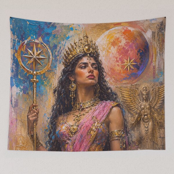 Item preview,  Inanna, Sumerian goddess of love and fertility painting. designed and sold by GalleryKauffeld.