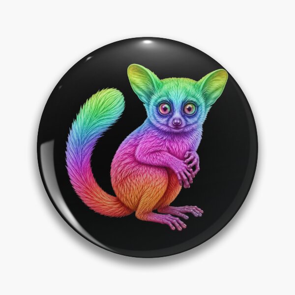 Item preview, Rainbow Bush Baby designed and sold by The Quiet Canvas By Jacky.