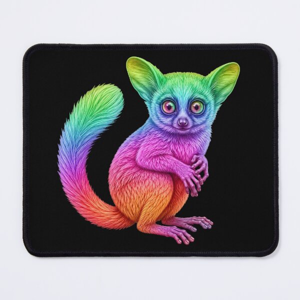 Item preview, Rainbow Bush Baby designed and sold by The Quiet Canvas By Jacky.