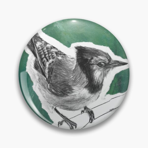 Item preview, Songbird on a Branch – Hand Drawn Bird Art Painting designed and sold by Iconic shop.