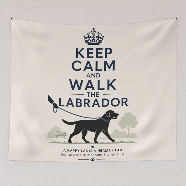 Item preview, Keep Calm and Walk the Labrador – Funny Labrador Lover T-Shirt, Hoodie & Gift designed and sold by CallisC-Arts.