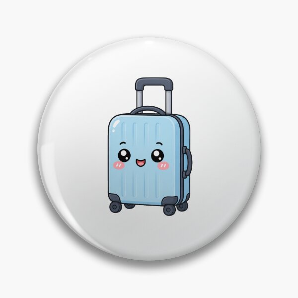 Item preview, Cute Kawaii Suitcase Happy Smiling Travel Luggage Character designed and sold by Seculinator.