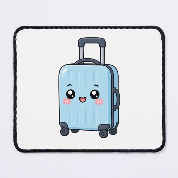 Item preview, Cute Kawaii Suitcase Happy Smiling Travel Luggage Character designed and sold by Seculinator.