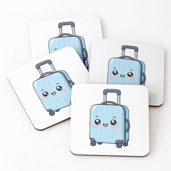 Item preview, Cute Kawaii Suitcase Happy Smiling Travel Luggage Character designed and sold by Seculinator.