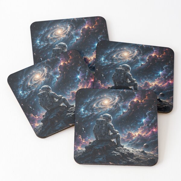 Item preview, Astronaut Sitting in Galactic Void designed and sold by HollowOakPrints.