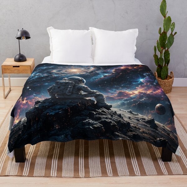 Item preview, Astronaut Sitting in Galactic Void designed and sold by HollowOakPrints.