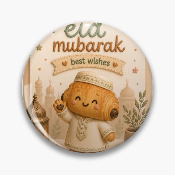 Item preview, Eid Mubarak Plushie Chocolate Bread designed and sold by Naim Choudhury.