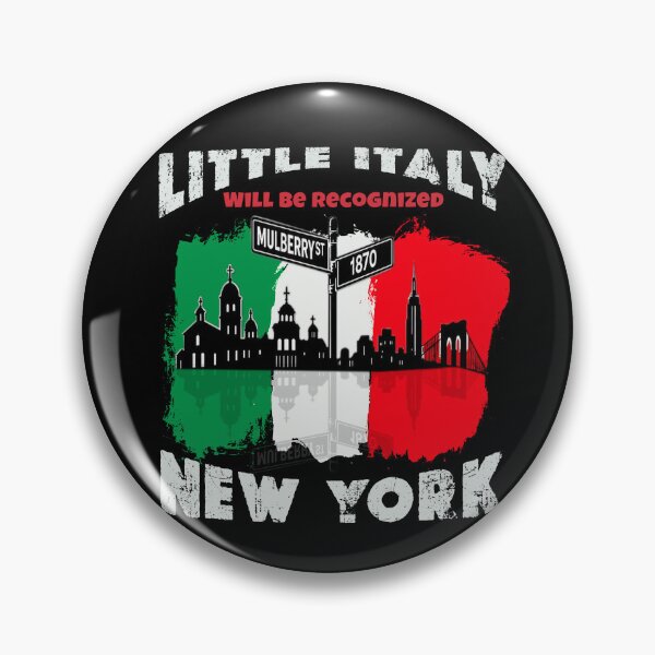 Item preview, Little Italy Will Be Recognized - Mulberry St 1870 NYC Italian American Pride designed and sold by Youngkev-arts.