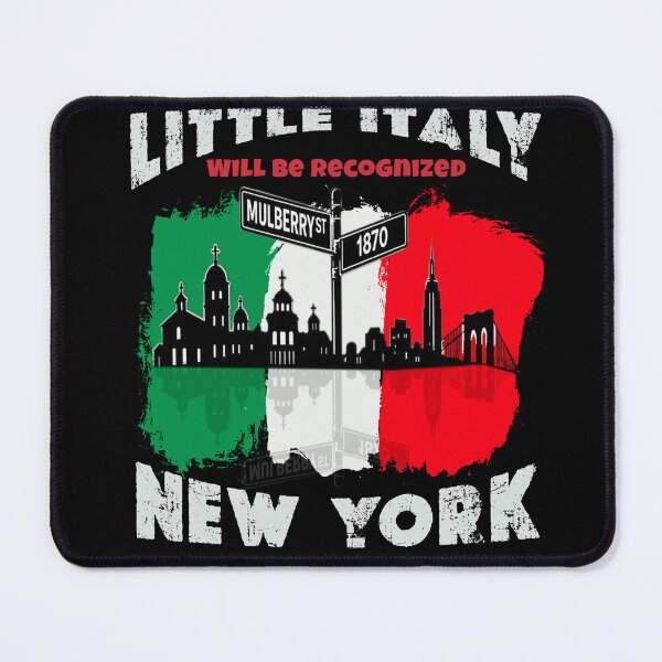 Item preview, Little Italy Will Be Recognized - Mulberry St 1870 NYC Italian American Pride designed and sold by Youngkev-arts.