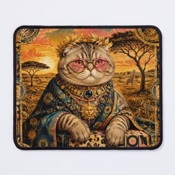 Item preview, The King Cat of the Savannah - Royal and Ornamental Portrait designed and sold by Natalia-Vlad.
