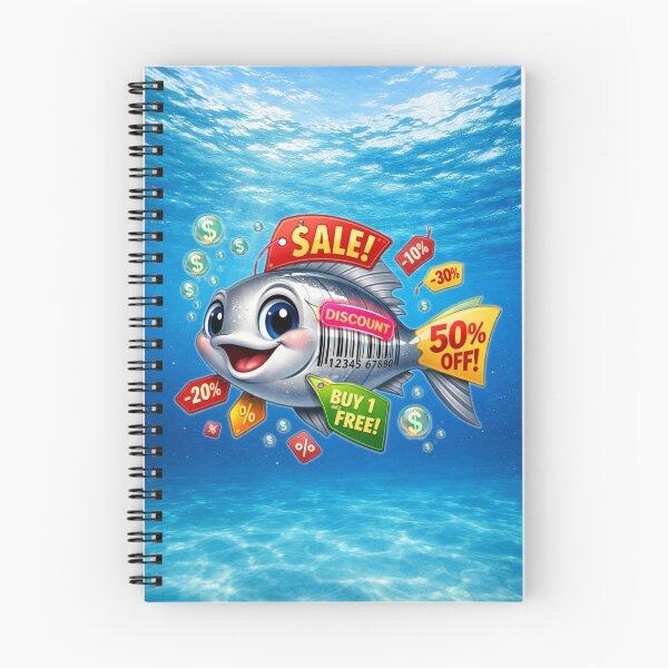 Item preview, Salefish Splash • Funny Discount Design designed and sold by MysticOzzy.