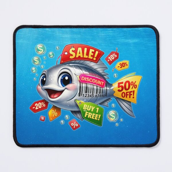Item preview, Salefish Splash • Funny Discount Design designed and sold by MysticOzzy.