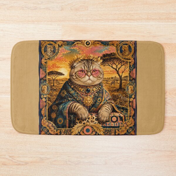 Item preview, The King Cat of the Savannah - Royal and Ornamental Portrait designed and sold by Natalia-Vlad.