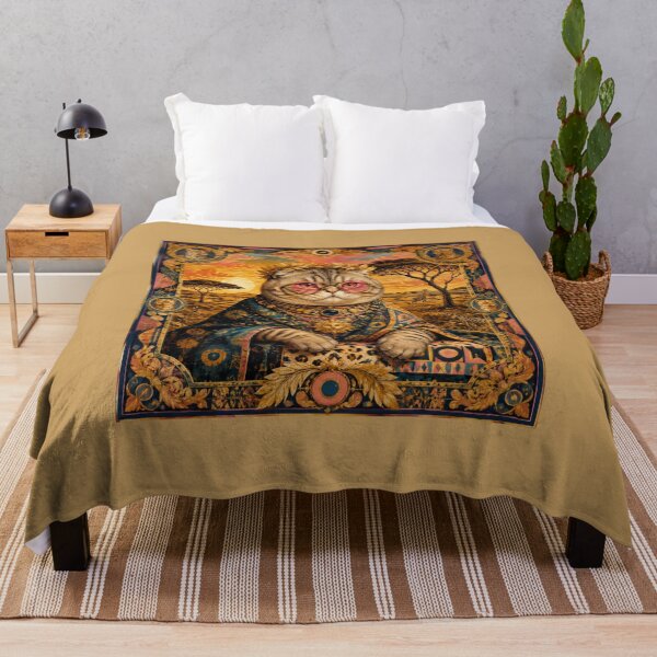 Item preview, The King Cat of the Savannah - Royal and Ornamental Portrait designed and sold by Natalia-Vlad.