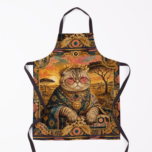 Item preview, The King Cat of the Savannah - Royal and Ornamental Portrait designed and sold by Natalia-Vlad.