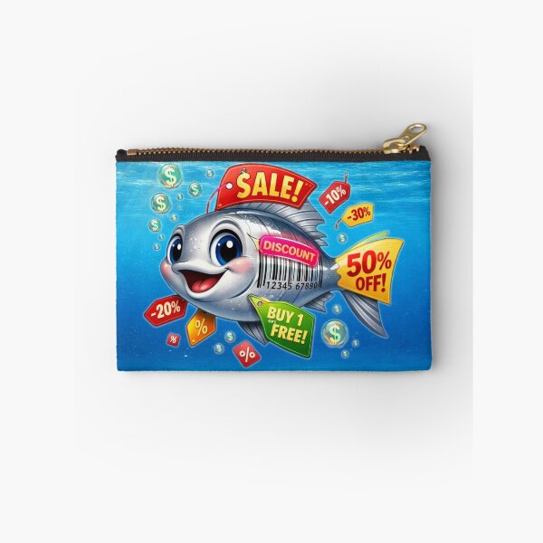 Item preview, Salefish Splash • Funny Discount Design designed and sold by MysticOzzy.