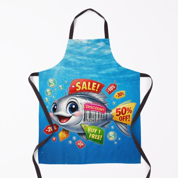Item preview, Salefish Splash • Funny Discount Design designed and sold by MysticOzzy.