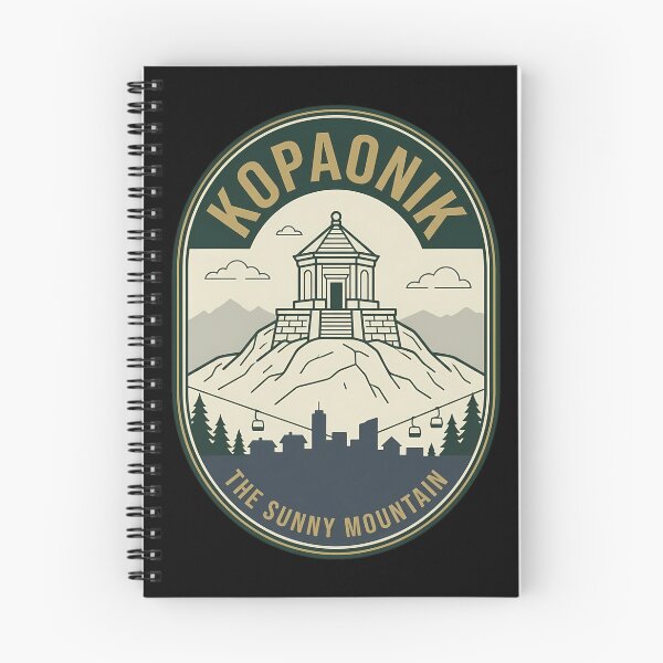Item preview, Kopaonik Serbia Vintage Travel Emblem Sunny Mountain designed and sold by k3rstman1.