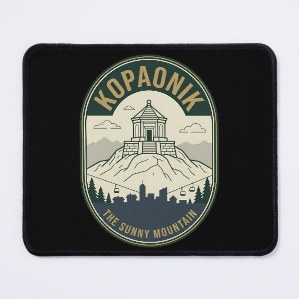 Item preview, Kopaonik Serbia Vintage Travel Emblem Sunny Mountain designed and sold by k3rstman1.