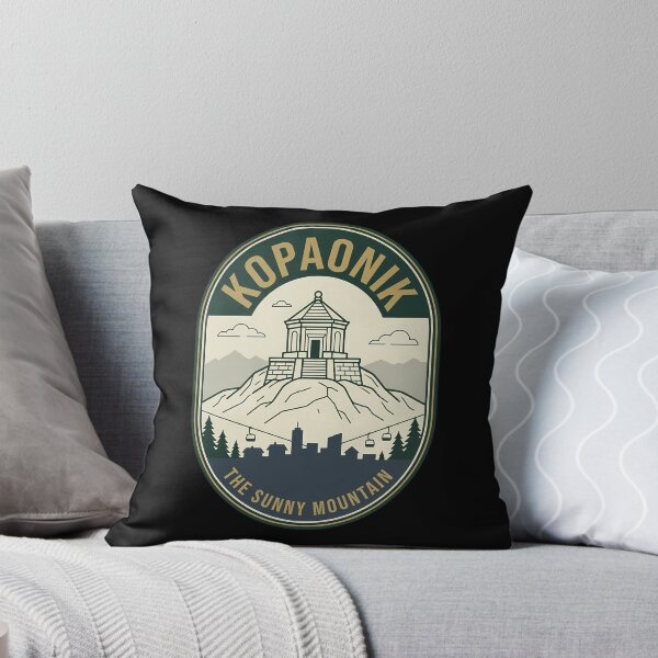 Item preview, Kopaonik Serbia Vintage Travel Emblem Sunny Mountain designed and sold by k3rstman1.