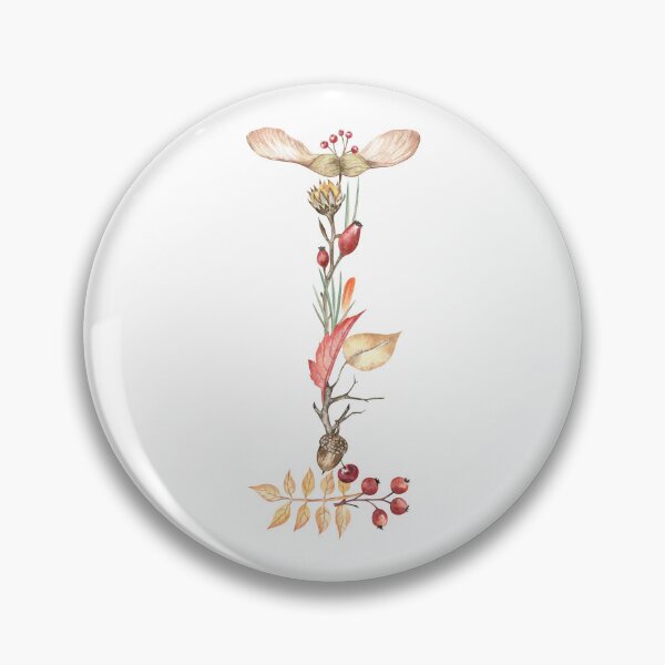 Item preview, Autumn Letter I Monogram designed and sold by Flowersforbear.