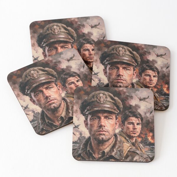 Item preview, Pearl Harbor Retro Epic War Romance Action Drama Tribute Art Poster designed and sold by Art's Diner.