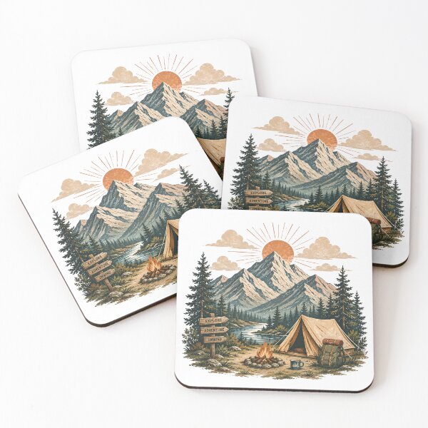 Item preview, Mountain camping  designed and sold by trendspatterns.
