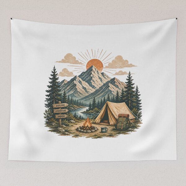 Item preview, Mountain camping  designed and sold by trendspatterns.