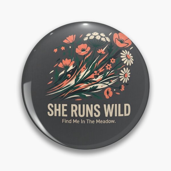 Item preview, She Runs Wild Shirt – Athletic Wildflower Meadow Trail Running Tee designed and sold by DmaarGroup.