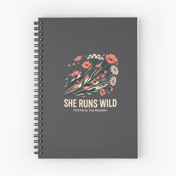 Item preview, She Runs Wild Shirt – Athletic Wildflower Meadow Trail Running Tee designed and sold by DmaarGroup.