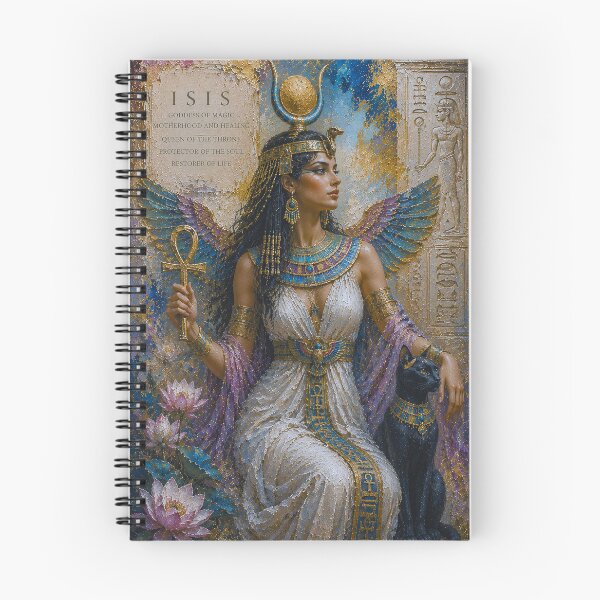 Item preview, Egyptian Goddess Isis painting. designed and sold by GalleryKauffeld.