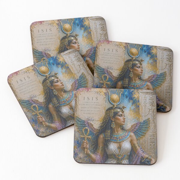 Item preview, Egyptian Goddess Isis painting. designed and sold by GalleryKauffeld.