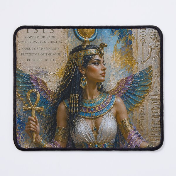 Item preview, Egyptian Goddess Isis painting. designed and sold by GalleryKauffeld.