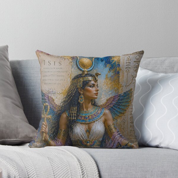 Item preview, Egyptian Goddess Isis painting. designed and sold by GalleryKauffeld.