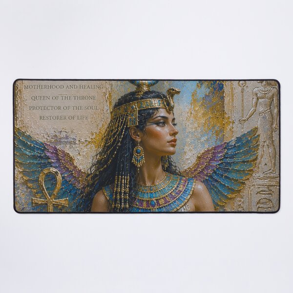 Item preview, Egyptian Goddess Isis painting. designed and sold by GalleryKauffeld.