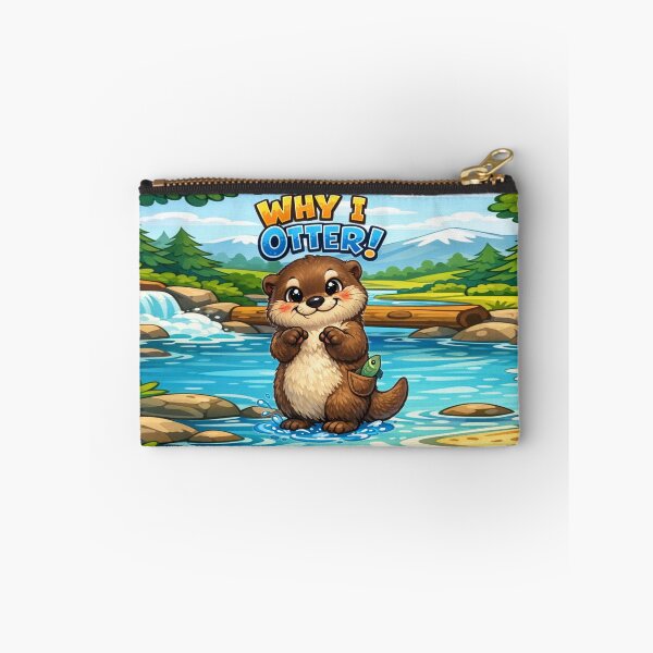 Item preview, Why I Otter! – Cute River Otter Pun Design designed and sold by MysticOzzy.