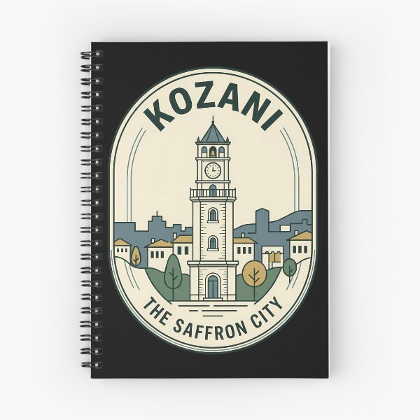 Item preview, Kozani Greece Vintage Travel Emblem Saffron City designed and sold by k3rstman1.