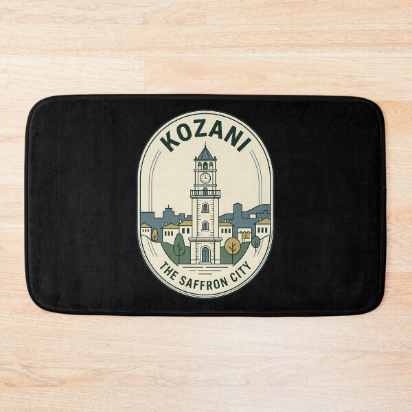 Item preview, Kozani Greece Vintage Travel Emblem Saffron City designed and sold by k3rstman1.
