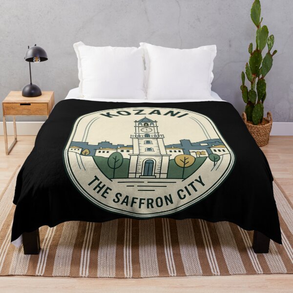 Item preview, Kozani Greece Vintage Travel Emblem Saffron City designed and sold by k3rstman1.