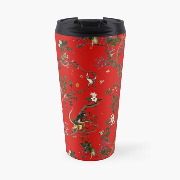 Monkey World Red Travel Mug