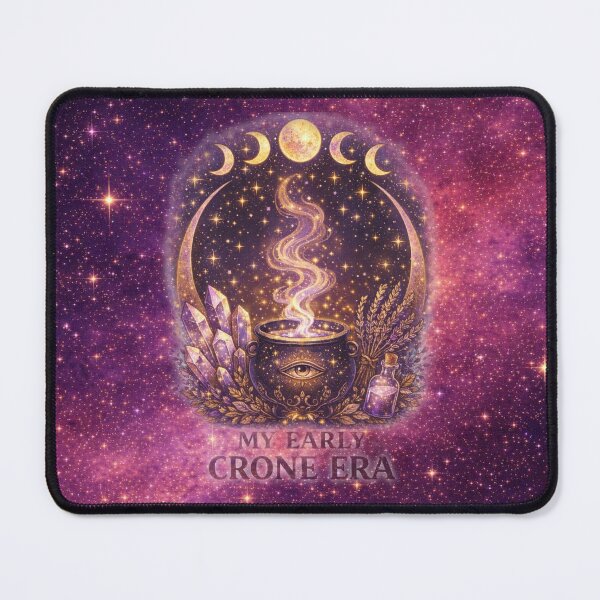 Item preview, My Early Crone Era – Cosmic Witchcraft Cauldron Design designed and sold by MysticOzzy.