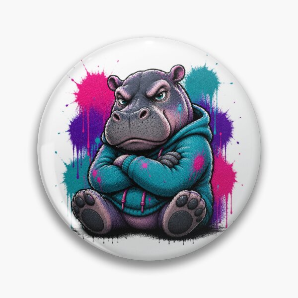 Item preview, Graffiti Hippo designed and sold by Thor-stone.