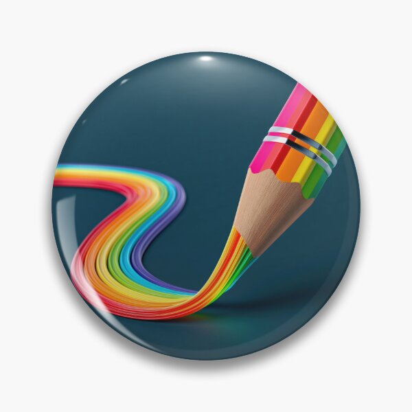 Item preview, Colorful Rainbow Pencil – Creative Artistic Drawing Illustration designed and sold by WordPlayStudio.