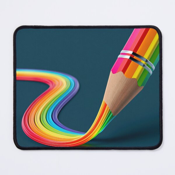 Item preview, Colorful Rainbow Pencil – Creative Artistic Drawing Illustration designed and sold by WordPlayStudio.