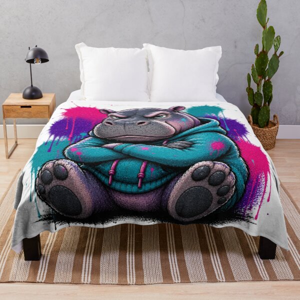 Item preview, Graffiti Hippo designed and sold by Thor-stone.